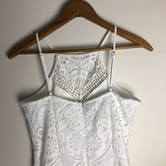 J.O.A LA White Lace Crochet Midi Dress - Picture 5 of 8